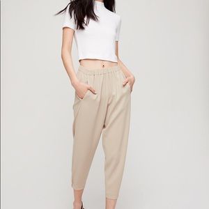 NWOT Aritzia Babaton Camel Dexter Tuxedo Pant